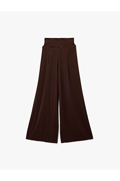 Koton Ελαστικό αθλητικό παντελόνι με ψηλόμεσο φαρδύ πόδι