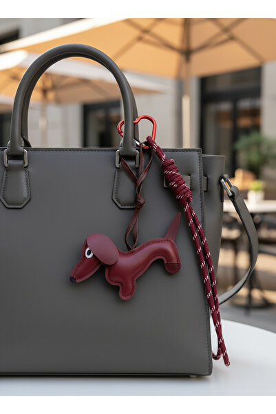 Mooniva Dachshund bag charm – Sausage Dog, eco-leather bag accessory