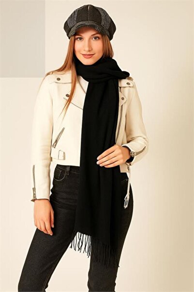 Neşeli Butik γυναικείο σάλι με απαλή υφή με φούντες NBAKS045