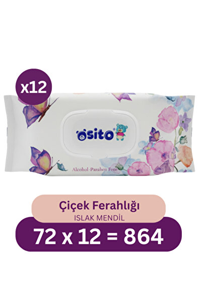 OSITO BABY Çiçek Ferahlığı Islak Mendil (12 x 72) 864 Yaprak