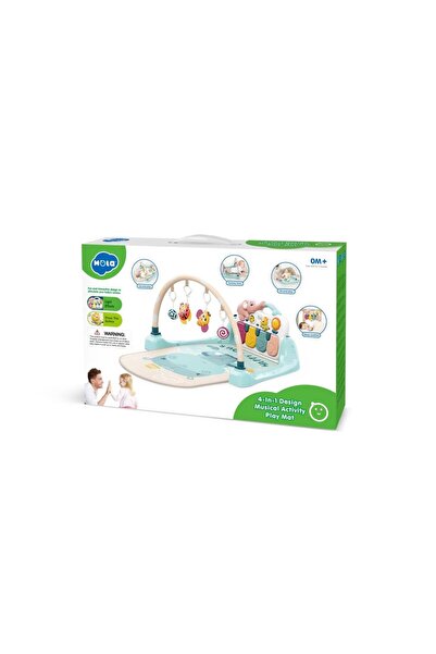 Hola Salteluta de joaca interactiva pentru bebelusi 4 in 1 Hola, Multicolor