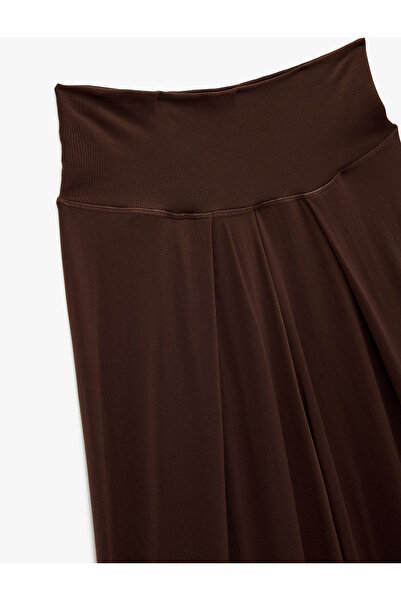 Koton Ελαστικό αθλητικό παντελόνι με ψηλόμεσο φαρδύ πόδι