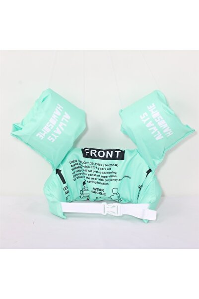 Dali Children's inflatable life vest, adjustable, 2-7 years, Dragon model, Green