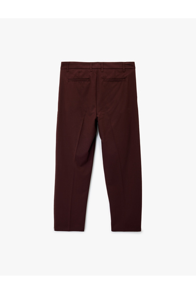 Koton Comfortable Fit Pocketed Viscose Blend Pleated Fabric Pants