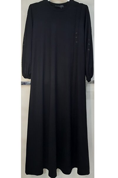 N.Y.YILDIZ Star Mothers Special Crystal Combed Cotton Casual Comfortable Cut Model Sleeve End with Elastic Big Size Dress