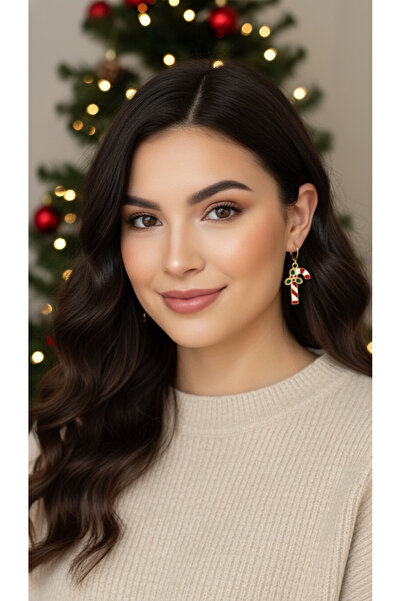 DKY أقراط هدايا رأس السنة الجديدة مع تمثال سانتا كلوز