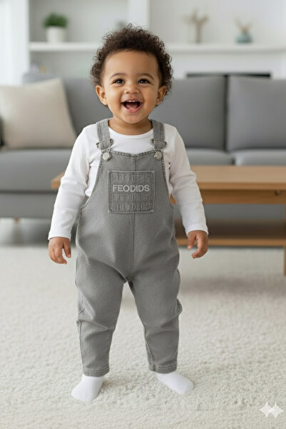 EYMİRGİYİM Feodids Long Sleeve Saloped Girls Boys Baby Romper 6-9 Months, 9-12 Months, 12-18 Months, 18-24 Months