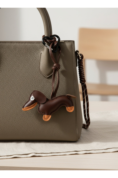 Mooniva Dachshund bag charm – Sausage Dog, eco-leather bag accessory