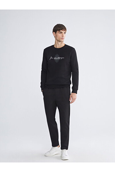 LC Waikiki Men's Black Standard Fit Trousers