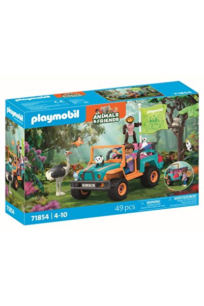 Playmobil Set Animals & Friends Plimbarea animalelor cu vehicule de teren PM7...