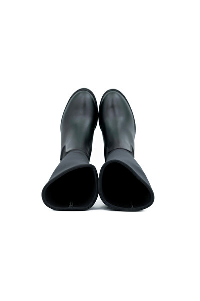 Tuna Genuine Leather Rubber Sole Stretch Women's Boots - C265965