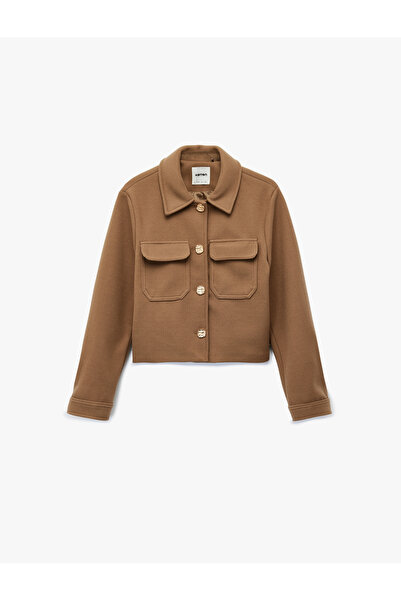 Koton Jachetă scurtă cu mâneci lungi, cu buzunare și nasturi