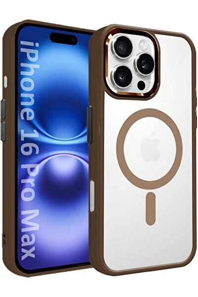 Margoun جراب iPhone 16 Pro Max Ultra Hybrid MagFit - Frost (Desert, 16 Pro Max)