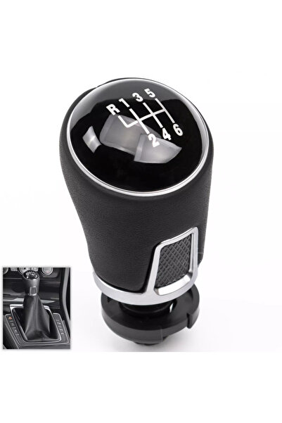 Generic VW GOLF 6 PASSAT JETTA Gear Shift Stick Knob 6-Speed Leather Handle Shifter