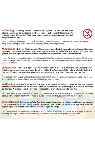 RIWI Buildit RIWI® mini foam building blocks - 36