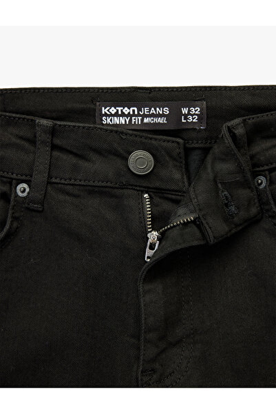 Koton Βαμβακερό τζιν παντελόνι με κανονική μέση Skinny Fit - Michael Jean