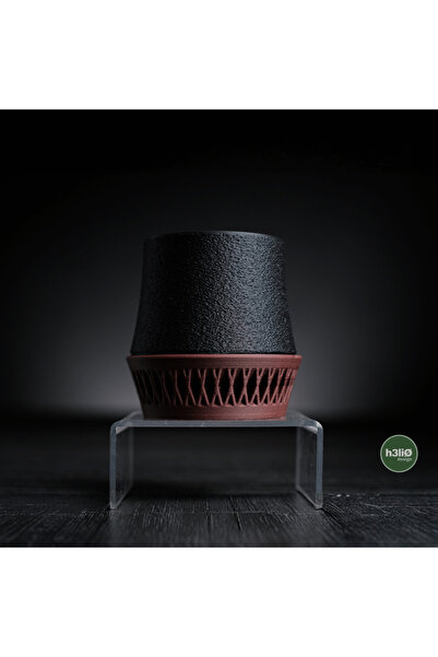 Homentum Aven | Ghiveci decorativ cu textură lemnoasa 10 cm