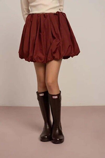 LOCO LOCO KIDS Locoloco Girl's Parachute Balloon Shorts 7-14 Years Old Burgundy