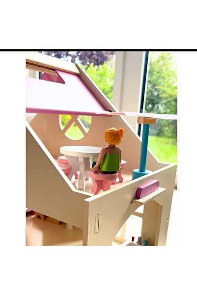 STAR TOYS Wooden Dollhouse for Children - 3 Floors