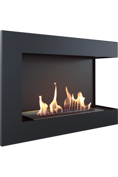 KRATKİ DELTA colț dreapta negru - 70 x 48 x 28 cm