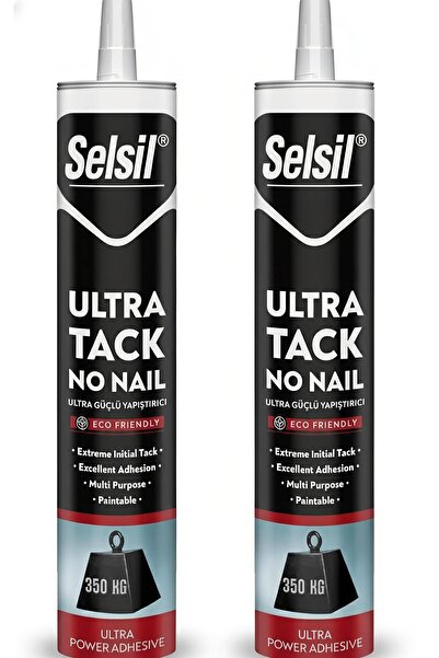 HİS YAPI 2 Adet Ultra Güçlü Yapıştırıcı ve Su Sızdırmaz Silikon Selsil