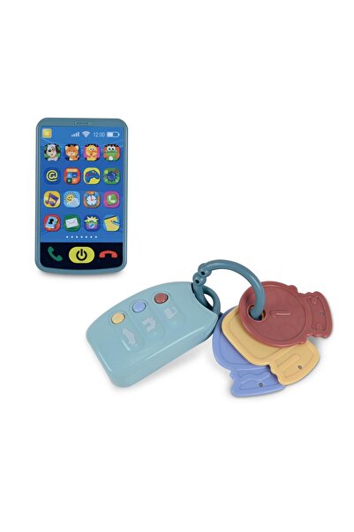 Carrefour Set of car keys and Smart & Fun phone, Multicolor