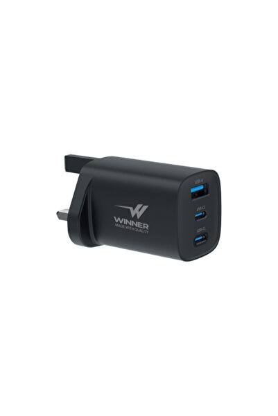 WINNER 65W Wall Charger (USB + Type-C + Type-C)