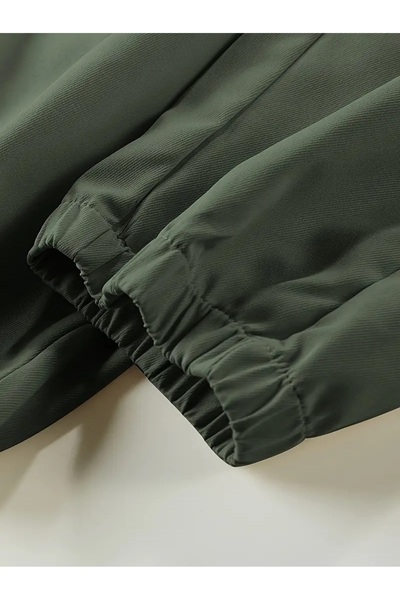 SERAZAT Cotton Cargo Pants Stretch Fabric Side Pocket Trousers