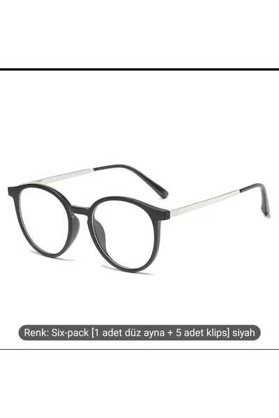 Game Set of 6 Clip-On Eyeglasses Kit for Women and Men