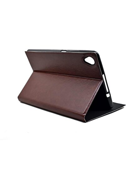 Generic Flip Stand Case for Lenovo Tab M8 (8in, Dark Brown)