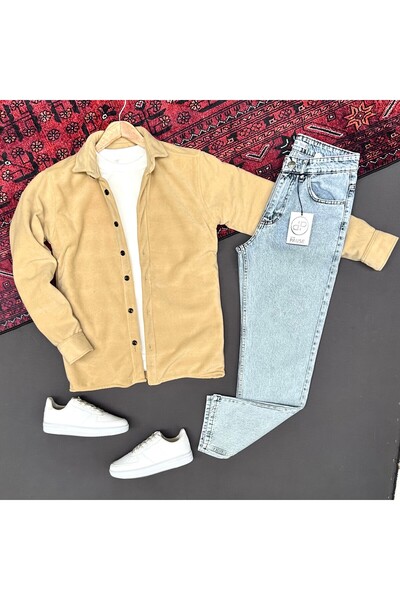 THEGENTMAN Fleece Shirt Men