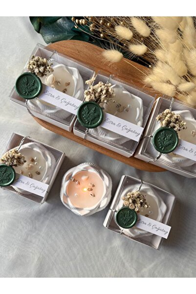cev den store Yeşil Mühürlü Lotus Mumluk Söz Nişan Düğün Nikah Doğum Günü Hed...