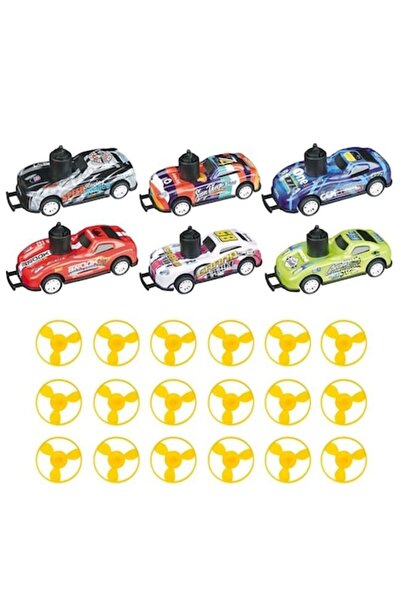 AVA Set of 6 metal machines with slot and disc launching system, 18 discs, 35x35x5cm