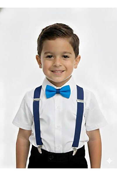 Masal Dünyası Bursa Erkek Çocuk Pantolon Askısı Ve Papyon Seti