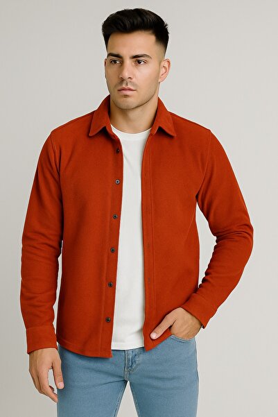 THEGENTMAN Fleece Shirt Men