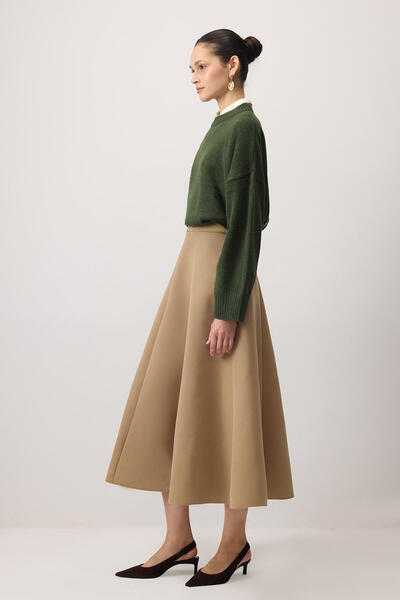 Touché Privé Zipped A-Line Skirt