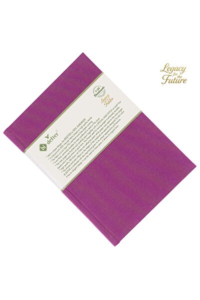 BİDEFTER Music Notebook (Left-Handed, Perforated) 100% Handmade, Hand Stitched – Viscose Fabric Binding - A/4