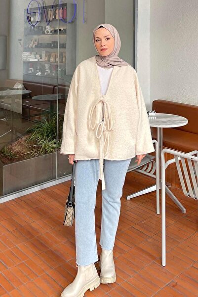 lamelif Tie-Up Kimono Ecru