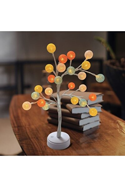 AVA Luminous Tree with Colored Balls and White LED Light, lamp type, USB or battery powered, 12x48c
