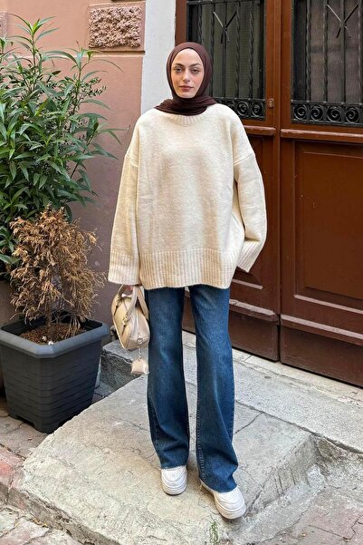 lamelif Wide Sleeve Sweater Natural
