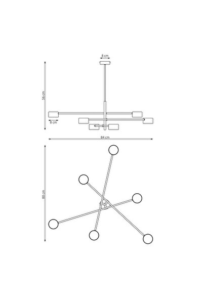 Emibig NATSU GX 53 Black Ceiling Light (Emibig)
