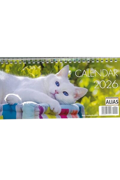 alias Calendar de birou cu pisici 2026, 6 file, Publishing