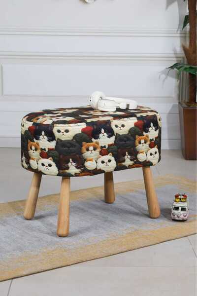 PUFMANYA DEFNE BOHEM DOĞAL GÜRGEN AYAKLI ÖZEL TASARIM PUF KOLTUK