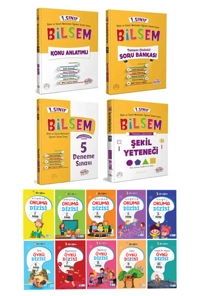 Editör Yayınevi 1. Sınıf Bilsem Konu Anlatımlı+Soru Bankası+Deneme Sınavı+Şek...