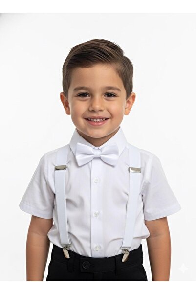 Masal Dünyası Bursa Boy's Trouser Suspenders and Bow Tie Set