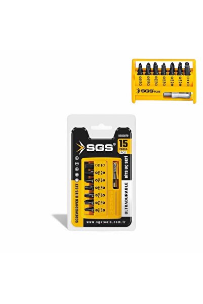 Nalbur Bakkal SGS3870 BİTS UÇ VE HIZLI ADAPTÖR SETİ 15 PARÇA Sand-Pro Series