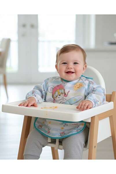 Bebechi مريلة لورا بيبي طويلة الأكمام مقاومة للسوائل للطعام والأنشطة