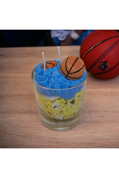 OEM Lumânare parfumată pentru iubitorii de baschet, lucrată manual din ceară de soia, 520g