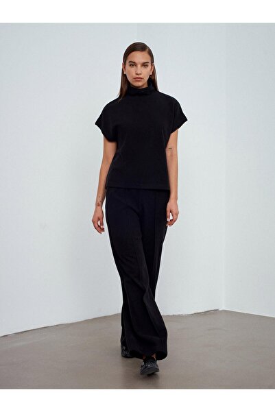 Dilvin 32148 Stand-Up Collar Sleeveless Top