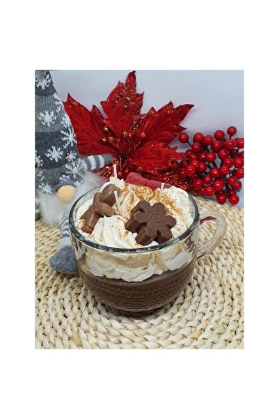 OEM Big Hot Choco Christmas - Handmade scented soy wax candle for Christmas, 450g